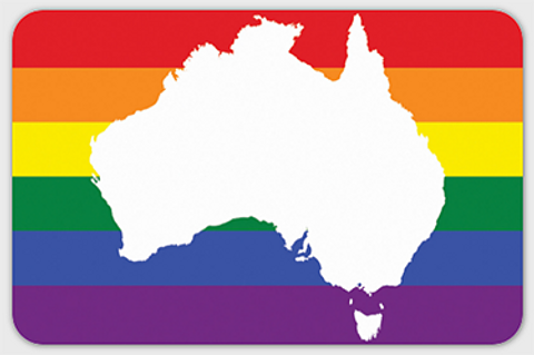 Sticker - Rainbow Australia (single)